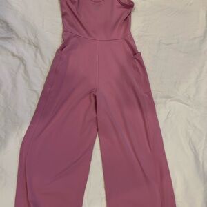 Kids Wide-Leg Jumpsuit in Dusty Rose